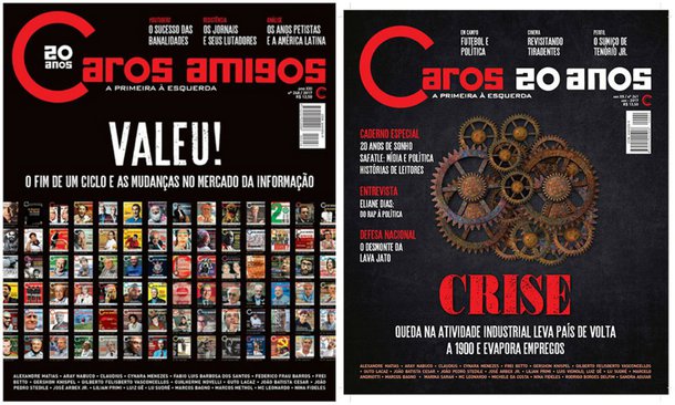 Em um texto emocionante, o jornalista e escritor Camilo Vannuchi anuncia o fim da publicação de esquerda depois de 20 anos; "Caros Amigos sobreviveu a 2016, mas não suportou 2017. Sucumbiu por falência múltipla de órgãos. Sua última edição chega às bancas com esta capa e com um editorial de despedida", diz ele