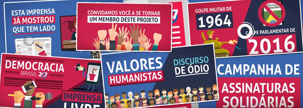 Se você já aderiu, muito obrigado por apoiar a democratização da mídia e ajudar a financiar a expansão da TV 247; caso ainda tenha dúvidas, confira o vídeo da campanha e saiba como participar