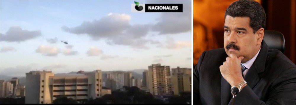 Os edifícios da Suprema Corte de Justiça e do Ministério do Interior da Venezuela foram atacadas com tiros e granadas jogadas de um helicóptero roubado da polícia, denunciou o presidente Nicolás Maduro, que chamou a ação de um ataque "terrorista" e "golpista"; Maduro disse que forças especiais foram mobilizadas na busca do piloto e do grupo que sequestrou a aeronave do Corpo de Investigações Científicas, Penais e Criminalísticas (CICPC); ataques foram realizados de um helicóptero furtado por parte de um sujeito chamado Óscar Alberto Pérez, segundo o governo; "Esse combate... é contra o governo nefasto, contra a tirania", disse Pérez