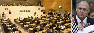 Governador Geraldo Alckmin (PSDB) enfrenta dificuldade inédita para aprovar o orçamento do próximo ano e as contas referentes ao exercício de 2016; bancada do PT na Casa conseguiu, pela primeira vez, emplacar um relator para avaliar as contas do governo tucano; relator, deputado José Américo, defende a rejeição das contas do governador Geraldo Alckmin em função de irregularidades que teriam sido cometidas pelo tucano; PT também destaca irregularidades cometidas pela Odebrecht no governo do PSDB admitidas pela empreiteira em acordo de leniência com o CADE
