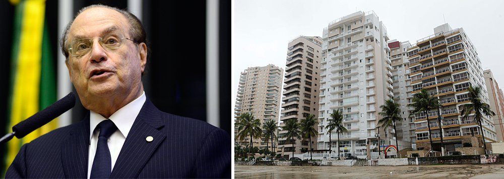 Deputado federal Paulo Maluf (PP-SP) disse que a situação criada em torno do triplex do Guarujá é "pura mesquinharia"; "Aquilo não é um tríplex, são três Minha Casa, Minha Vida, um em cima do outro", disse Maluf; "Eu tenho uma casa de frente para o mar, com cinco suítes. É dele. Você acha que o Lula precisa daquele BNHzinho (triplex)? Aquele sítio em Atibaia é outra porcaria. Quem foi presidente durante oito anos, elegeu duas vezes sua sucessora, não precisa daquela miséria", prosseguiu; segundo Maluf, Lula é "uma pessoa do bem, honrada"