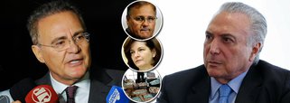 Senador contesta a tese da procuradora-geral da República, Raquel Dodge, de que o ex-ministro Geddel Vieira Lima seria "líder de uma organização criminosa"; "Engraçado... Nunca soube que Geddel era o Chefe. Para mim, o chefe dele era outro", postou Renan Calheiros em sua conta Twitter; em outra mensagem, ele escreveu apenas "...era ouTro", com "T" maiúsculo, numa clara referência a Michel Temer