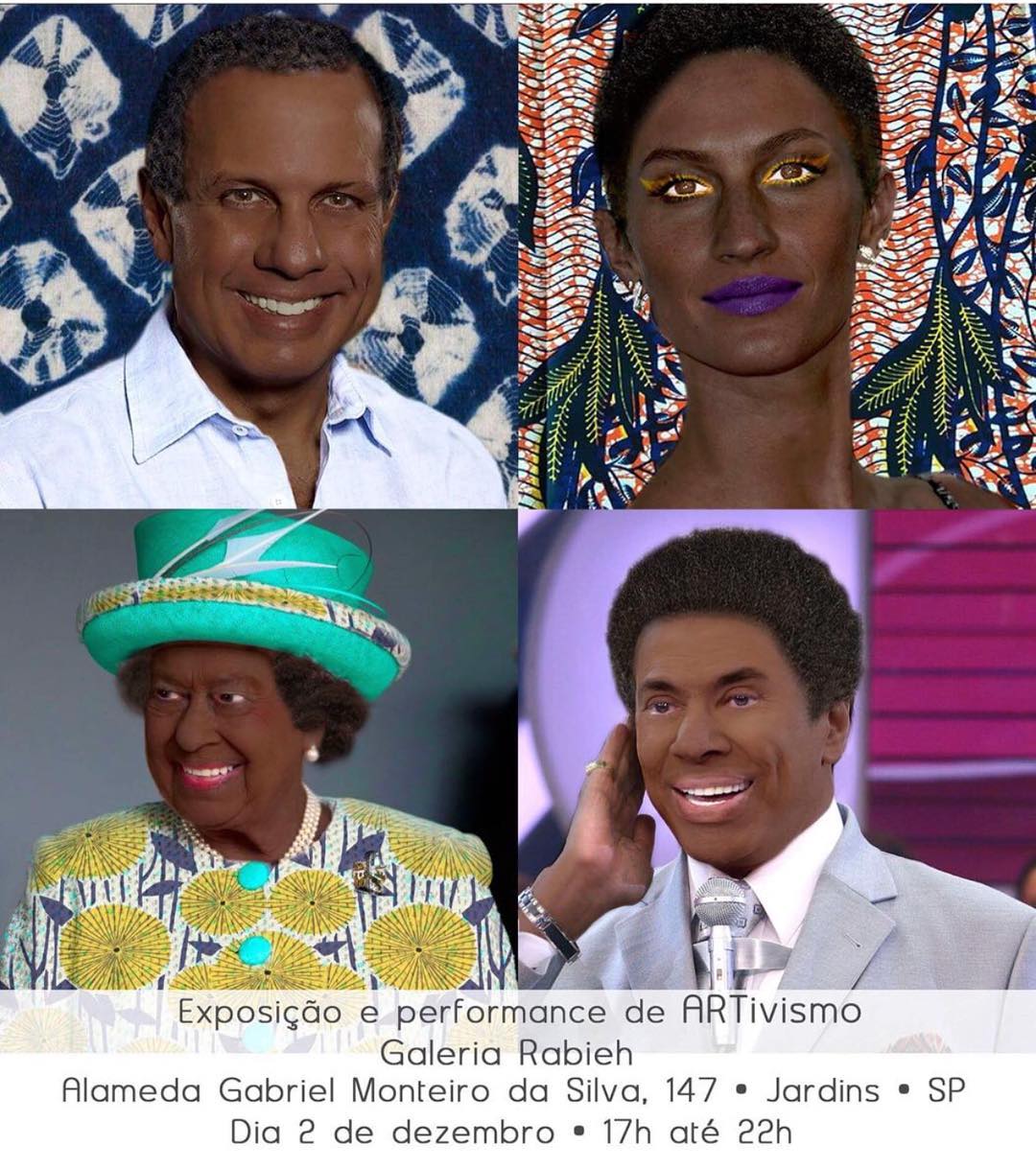 O que Alexandra Loras conseguiu fazer foi evidenciar ainda mais a representatividade das personalidades pintadas de preto em sua exposição e inviabilizar - na mesma proporção ou em proporção até maior - as diversas personalidades negras que temos em destaque no Brasil e que poderiam ter sido o tema da sua mostra