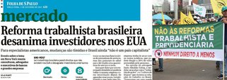 "Mil vezes mais obsceno que o 'peladão' do MAM em São Paulo é a manchete da editoria de 'Mercado' da Folha. Não dá para mostrar para crianças", diz o jornalista Fernando Brito, do Tijolaço; "É uma elite apátrida, desumana, atrasada como a dos senhores de engenho que mandavam seus filhos estudarem em Coimbra. Pior ainda, os mandam fazer compras em Miami", diz Brito