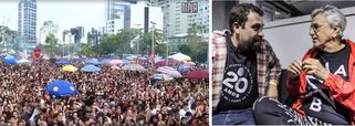 Largo da Batata, em São Paulo, foi pequeno neste domingo (10) para o show de Caetano Veloso contra a reforma da previdência e em apoio ao Movimento dos Trabalhadores Sem Teto (MTST), liderado por Guilherme Boulos; cerca de 30 mil pessoas responderam à convocação da Frente Povo Sem Medo; show-protesto contra a reforma da previdência e pelos 20 anos de fundação do MTST contou ainda com as presenças de Maria Gadú, Pericles e Criolo; assista 