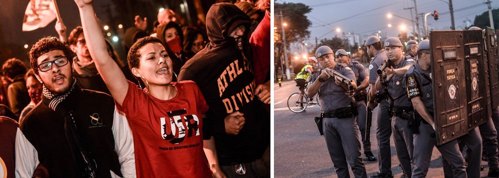 Pelo menos 16 pessoas foram presas hoje (28) até as 10h, na cidade de São Paulo, segundo a Secretaria de Segurança Pública (SSP) por vários motivos - desde agressão a policiais a atos de vandalismo nas manifestações contra as reformas da Previdência e trabalhista; de acordo com o secretário de Segurança Pública, Mágino Barbosa Filho, os carregavam galões com gasolina e pregos; segundo ele, a mobilização policial teve o objetivo de garantir o direito constitucional de ir e vir
