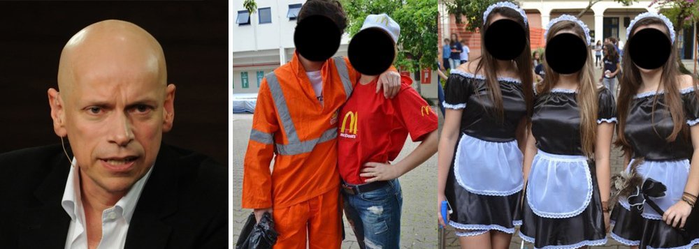 Filósofo fez uma crítica à festa realizada por alunos do Ensino Médio de uma escola do Rio Grande do Sul, chamada "Se nada der certo", em que se vestiram de vendedor, faxineiro e outras profissões; segundo Leandro Karnal, o comportamento dos estudantes "estabelece de forma clara que trabalhos mecânicos/ braçais são inferiores e podem ser ridicularizados, reforçando nossa tradição"; ele comenta ainda o preconceito contra os que recebem salários baixos; leia a íntegra