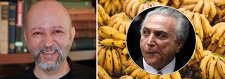 Colunista Josias de Souza destaca Michel Temer como um "oligarca corrupto"; "Aos poucos Temer vai transformando o Brasil numa república de bananas. Assim eram chamadas as nações da América Central governadas por oligarquias corruptas e subservientes ao capital estrangeiro. Uma Banana Republic era, normalmente, pequena. Mas o Brasilzão, com suas peculiaridades, entra no clube como um bananão onde a corrupção generalizou-se de tal forma que tudo tende a acabar em palavras com a desinência ‘ão’ —como acordão, por exemplo"