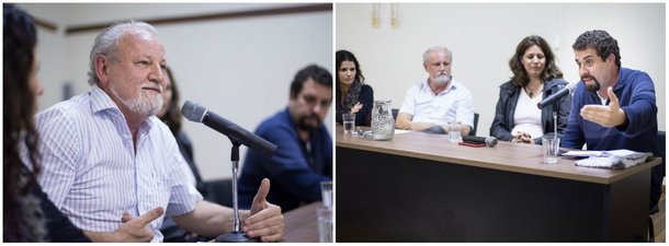 Em debate organizado pela Associação Juízes pela Democracia em Porto Alegre, João Pedro Stédile, do Movimento dos Trabalhadores Rurais Sem Terra (MST), e Guilherme Boulos, do Movimento dos Trabalhadores Sem Teto (MTST), que lideram ainda a Frente Brasil Popular e a Frente Povo Sem Medo, debateram também a criminalização dos movimentos sociais no Brasil pós-golpe e a união da esquerda diante do desmonte promovido pelo governo Temer, como foi demonstrado na greve geral de 28 de abril; confira os principais pontos na reportagem de Marco Weissheimer, do Sul 21