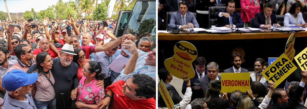 "As caravanas de Lula pelo Brasil apontam para necessidade do povo se pronunciar sobre essa agenda de retrocessos, essa vendeta neoliberal que nos foi imposta", avalia o colunista do 247 Daniel Samam após a Câmara rejeitar a segunda denúncia contra Michel Temer; "Temos de nos debruçar sobre a construção de um projeto estratégico, democrático e popular que aponte o país para a retomada do crescimento econômico, para a redução das desigualdades e, sobretudo, no aprofundamento da democracia, do resgate do Estado democrático de direito e das garantias fundamentais", diz Samam; ele defende a retomada da presidência e a revogação, através de um referendo, de "todo entulho autoritário e entreguista perpetrado pelo consórcio golpista"