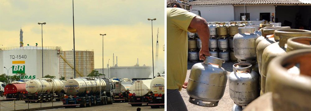 A Federação Única dos Petroleiros (FUP) explica que "um dos itens do programa de desinvestimento privatização da Petrobrás é a redução das cargas nas refinarias, o que influencia diretamente o abastecimento do GLP (gás liquefeito de petróleo), o gás de cozinha"; entidade destaca que o governo Temer inverteu a lógica praticada no governo Dilma, reduzindo agora "o processamento das cargas das refinarias para comprar do mercado estrangeiro o que o país tem tecnologia e capacidade para produzir nacionalmente"