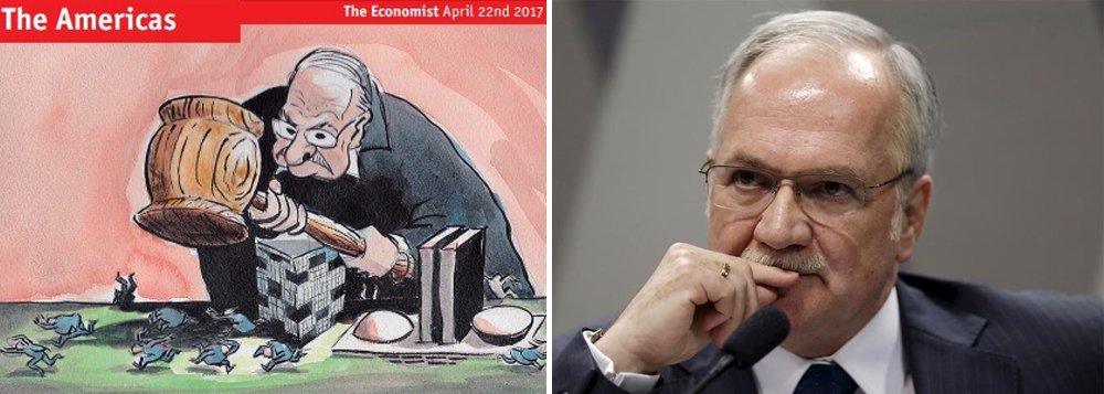 Reportagem de duas páginas da revista britânica sobre a 'lista de Fachin' compara a delação da Odebrecht à "força de um lançamento do Netflix"; "Temer está se esforçando para projetar um ar de normalidade", diz o texto; publicação demonstra não acreditar que haja novos protestos da população contra os novos escândalos, como aconteceu em 2013; "Temer tem sorte que os eleitores estejam com uma postura mais cínica do que incendiária", diz a reportagem