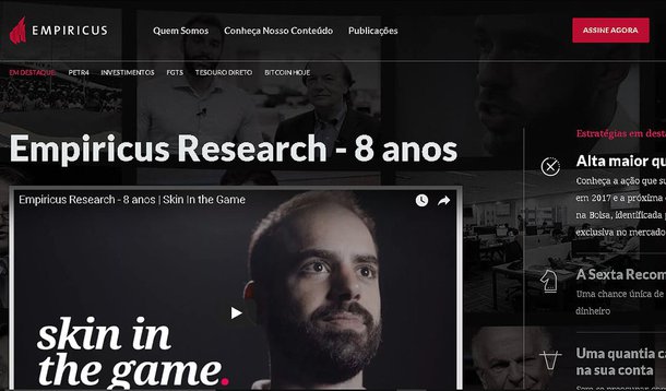 Em uma punição inédita no mercado brasileiro, três analistas da Empiricus, incluindo o sócio-fundador Felipe Miranda, tiveram seu credenciamento suspenso por 30 dias pela Associação dos Analistas e Profissionais de Investimento do Mercado de Capitais (Apimec); grupo não poderá “assinar relatórios de análise, e-mails marketing ou qualquer outra comunicação relativa a valores mobiliários” no período de 16 de novembro a 17 de dezembro deste ano; silêncio imposto pela Apimec é uma sanção leve mas dolorosa para uma casa que sempre apostou no barulho na Internet e no personalismo de seus analistas para promover seu produto