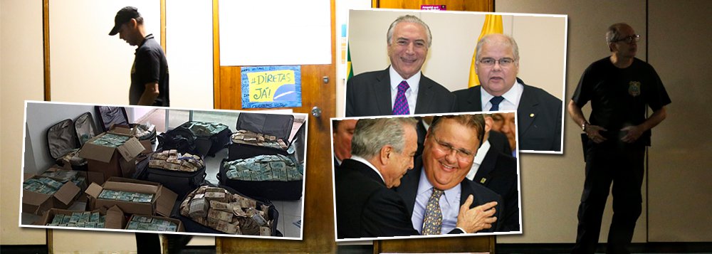 A blitz realizada nesta manhã no gabinete do deputado Lúcio Vieira Lima (PMDB-BA) torna praticamente inevitável a delação premiada de Geddel Vieira Lima, operador e homem de confiança de Michel Temer há mais de duas décadas; sem perspectiva de deixar a Papuda, Geddel foi o pivô da maior apreensão de dinheiro sujo da história do Brasil, quando R$ 51 milhões foram encontrados em seu bunker; agora, com o irmão também em apuros, o único caminho para reduzir sua pena é revelar a origem do dinheiro e também seus destinatários às vésperas da apreciação da denúncia em que Temer é acusado de corrupção, obstrução judicial e organização criminosa