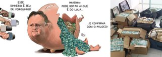 Editor do Tijolaço comenta a prisão de Geddel Vieira Lima, parceiro de Michel Temer na arrecadação e distribuição de propinas no PMDB, e lembra que a Globo, em toda a cobertura, diz que ele foi "ministro de Lula"; "Geddel esteve no governo Lula por que o PMDB o exigiu, pela mesma razão que esteve na Caixa, cota de Temer também ocupada por Moreira Franco. Mas na antessala de Michel Temer, desde o primeiro dia do golpe, esteve por livre opção – ou necessidade, como mostrou o caso do ex-ministro Antonio Calero", diz Brito; "Lula é uma obsessão da qual não se livram"; chargista Aroeira, um dos maiores do País, retrata a cena 