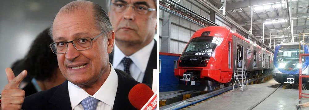 Maioria dos 65 trens comprados pelo governo Geraldo Alckmin em 2013 não foram entregues até meados do ano passado, prazo previsto pelo contrato e os que foram apresentam falhas; ao todo, apenas 11 trens que deveriam reforçar as composições da Companhia Paulista de Trens Metropolitanos (CPTM) foram entregues e estão em operação, sendo que eles já apresentaram mais de 200 defeitos em apenas seis meses de atividade; compra dos trens custou cerca de R$ 2 bilhões aos cofres públicos, sendo que R$ 750 milhões já foram desembolsados
