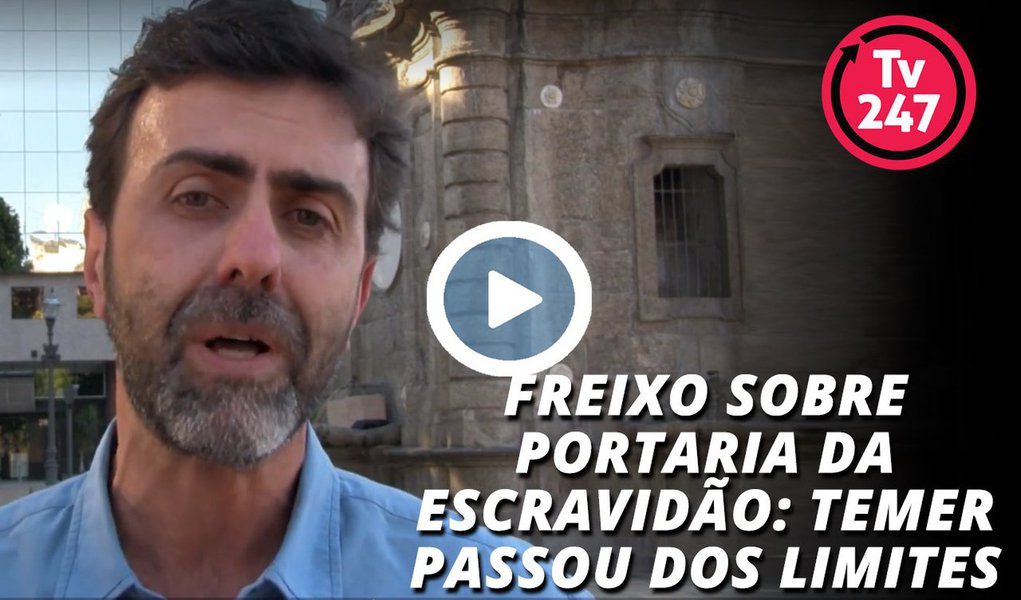 Em vídeo, o deputado estadual Marcelo Freixo (PSOL) dá uma aula sobre escravidão no Brasil e diz ser "incrível" que o governo Temer queira "fortalecer a escravidão" nos dias atuais; ele explica também o que significa a portaria do Ministério do Trabalho e lembra que ela foi publicada para que Temer trocasse votos com a bancada ruralista; "É isso, é um escambo", diz; assista