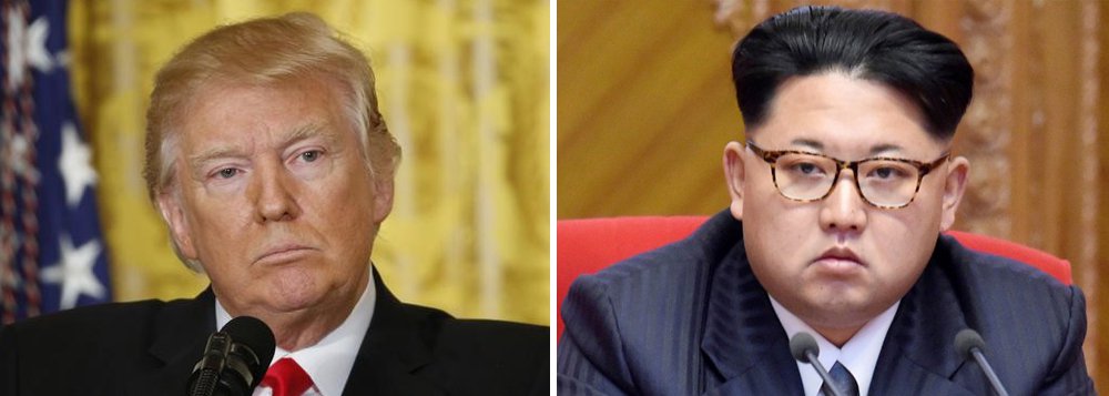 Dmitry Kiselyov, âncora do principal noticiário semanal russo, "Vesti Nedeli", do canal estatal de TV Rossiya 1, que já elogiou Trump por sua "independência" do establishment político norte-americano, deixou as sutilezas de lado; "O mundo está a um suspiro da guerra nuclear", afirmou; "A guerra pode irromper como resultado da confrontação entre duas personalidades: Donald Trump e Kim Jong-Un. Ambos são perigosos, mas quem é mais perigoso? É Trump", afirmou; segundo ele, o presidente norte-americano possui "experiência internacional limitada, imprevisibilidade e uma prontidão de ir à guerra"