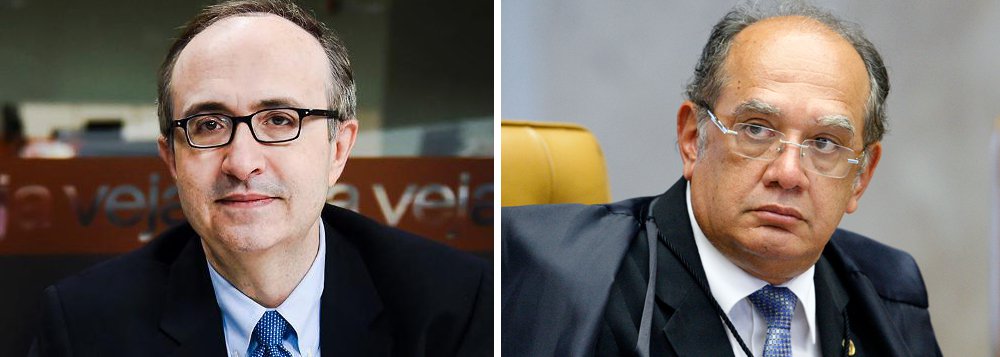"Se acontecer o pior, haverá 30 dias para realizar a eleição indireta. Deputados e senadores terão de escolher um presidente e um vice", diz o blogueiro de Veja; "O meu candidato é Gilmar Mendes", completa