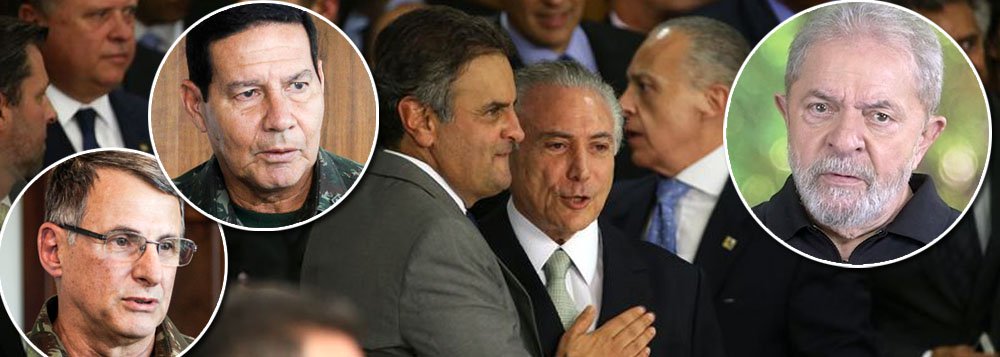 "A sociedade brasileira colhe o desastre que plantou, por ter embarcado numa aventura antidemocrática iniciada um dia depois das eleições presidenciais de 2014. Duas pesquisas divulgadas nesta semana revelam que a democracia no Brasil nunca esteve tão desvalorizada como agora", diz o jornalista Leonardo Attuch, editor do 247; "A questão, agora, é como sair dessa encalacrada. Um general, chamado Antonio Hamilton Mourão, defende abertamente uma intervenção militar. Outro, Leal Pujol, pede que a população vá às ruas, mas de forma ordeira. As forças que lideraram o golpe de 2016 planejam uma eleição sem um personagem, chamado Luiz Inácio Lula da Silva, que lidera todas as pesquisas – o que poderia redundar em mais um governo com déficit de legitimidade"