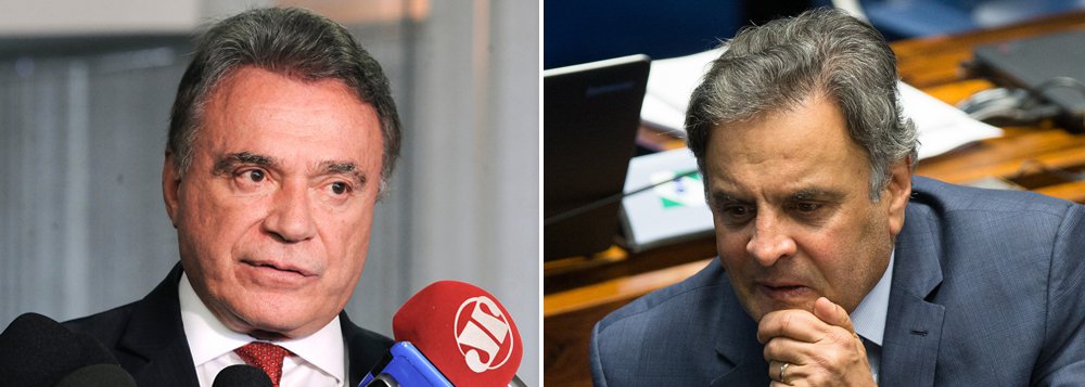 Senador Alvaro Dias expôs o entendimento do Podemos de que o Senado não deveria deliberar sobre a decisão da Primeira Turma do STF, que determinou o afastamento do senador Aécio Neves (PSDB-MG) do mandato; "Nós podemos, eventualmente, ser condenados; a instituição não deve, em momento algum, ser condenada, já que são instituições essenciais ao Estado de direito democrático. Por essa razão, o meu partido, o Podemos, advoga que esta questão seja resolvida no âmbito do Supremo Tribunal Federal, pela via recursal", defendeu