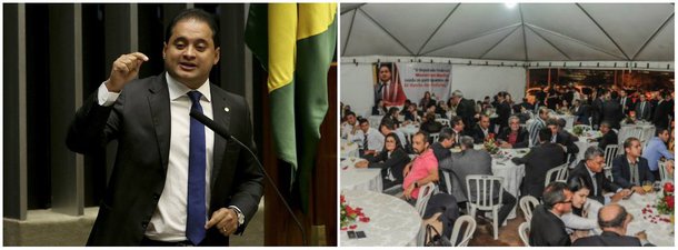 Um jantar oferecido pelo líder da bancada do PDT, deputado federal Weverton Rocha e no qual estiveram presentes mais de mais de 100 prefeitos e vereadores maranhenses integrantes da 20ª Marcha a Brasília em Defesa do Municipalismo, reforçou o apoio da classe política à pré-candidatura do parlamentar pedetista ao Senado em 2018; durante o encontro, muitos prefeitos fizeram questão de reforçar o apoio à pré-candidatura de Weverton, dentre os quais o presidente da Federação dos Municípios do Maranhão e prefeito de Tuntum, Cleomar Tema, responsável por comandar os prefeitos e vereadores maranhenses que participaram da Marcha