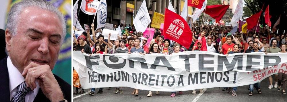 "O recuo na votação do projeto golpista de reforma da Previdência acendeu um alerta fluorescente na base golpista do Congresso Nacional. E não foi à toa", avalia a senadora Gleisi Hoffmann, presidente do PT, sobre a falta de apoio de Michel Temer; "A reação do povo é a mais sonora manifestação da consciência que diferencia hoje os discursos, as práticas e os projetos de nação. Sensibilidade x insensibilidade social. Se Lula desponta e se firma na frente das pesquisas eleitorais e se o PT cresce no reconhecimento de seu importante papel nessa luta de classes, na articulação com os movimentos sociais e na representação dos interesses populares, é porque o povo sabe que Lula e o protagonismo do PT são sinônimos de governo humano, inclusivo e democrático", diz Gleisi