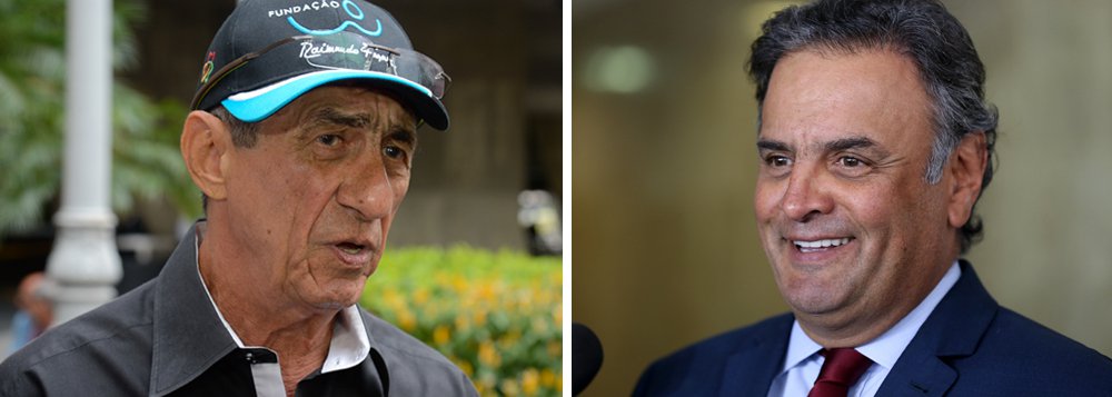 Cantor cearense Raimundo Fagner, um dos maiores nomes da música brasileira, cobrou um pedido de desculpas do senador Aécio Neves (PSDB), presidente afastado do PSDB; "Aécio não apenas me decepcionou, mas foi muito triste. Sou amigo dele e essa amizade nunca vai deixar de existir. Mas o que eu me envolvi com ele, o que eu acreditei...o que eu subi em palanque para ele, desde a campanha dele para deputado", reclamou Fagner; "Eu emprestei muito esse trabalho para o Aécio. Para mim, foi uma punhalada. Eu não merecia isso porque emprestei o meu respeito e pisou na bola legal. Aécio me deve desculpas pessoalmente", disse o cantor