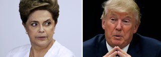 "Há alguns anos eu teria dito que isso é impossível", disse Dilma Rousseff em entrevista ao The Washington Post; "Agora eu posso dizer que é muito possível. Na verdade, posso apontar para algumas figuras semelhantes a Trump", acrescentou, citando o outsider João Doria, prefeito de São Paulo, e o extremista Jair Bolsonaro, pré-candidato para a disputa de 2018; em um tour por universidades dos Estados Unidos nas últimas semanas, Dilma avaliou na entrevista que o Brasil está sob a influência de uma "tendência de direita" semelhante à da Europa e dos Estados Unidos; sobre seu impeachment, declarou ter sido vítima tanto da precipitação tumultuada da crise financeira global quanto do cinismo de seus adversários políticos