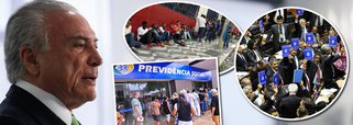 Segundo pesquisa do instituto Vox Populi, 80% dos brasileiros são contra as propostas de reformas Trabalhista e Previdenciária apresentadas pelo governo Temer e 90% acham que não vão conseguir sustentar suas famílias; entrevistados demonstram insegurança quanto ao presente e ao futuro caso o contrato intermitente de trabalho, um dos itens da reforma Trabalhista, já aprovado pela Câmara, seja aprovado no Senado, assim como o contrato de trabalho temporário; para 73%, é impossível negociar jornada com patrão sem a participação dos sindicatos; 69% avaliam também que não conseguirão se aposentar