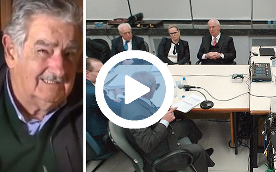 O ex-presidente do Uruguai José Mujica fez duras críticas à caçada judicial a que está sendo submetido o ex-presidente Luiz Inácio Lula da Silva; em vídeo, Mujica diz que está em curso avançado uma "intensíssima campanha, que já dura anos, para tirar de Lula legalmente a possibilidade de disputar as próximas eleições no Brasil"; "A democracia em nossa América Latina está bastante comprometida e tomara que, pela importância do Brasil e o destino de nossa América Latina, esta felonia de inventado uma quantidade de colaboradores, a partir da delação premiada, alguns dos quais têm penas de 27, 28 anos de prisão é um verdadeira escândalo da justiça latino-americana", afirmou o líder uruguaio; assista acima 