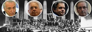 O golpe contra a democracia, liderado pela aliança entre Aécio Neves, Eduardo Cunha, Fernando Henrique Cardoso e Michel Temer, fez com que o Brasil tivesse a maior depressão econômica desde a quebra da bolsa de Nova York, em 1929; em 2016, a queda do PIB será de 3,6%, depois de um tombo de 3,8% em 2015; números só não são piores do que os da depressão de 1930 e 1931, que foram consequência do crash norte-americano; em 2015, o PIB desabou com a aliança pelo "quanto pior, melhor", entre peemedebistas e tucanos, que visava criar as condições para o golpe; em 2016, o País afundou ainda mais com a incapacidade de Michel Temer de governar; a autodestruição brasileira é um caso inédito no mundo, que já produziu 7 milhões de desempregados