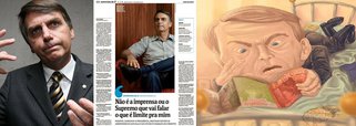 "Bolsonaro não esconde quem é: ele expõe seu fascismo sem máscara", diz o cientista político Luis Felipe Miguel sobre a entrevista do deputado Jair Bolsonaro (PSC-RJ) publicada pela Folha nesta segunda-feira, 13; "Se seus seguidores fossem só os brutalizados pelas condições de vida, sem acesso à informação e às ferramentas cognitivas para processá-la criticamente, já seria assustador. Mas os melhores índices do deputado marginal estão entre os mais escolarizados. Seu discurso, por mais primário que seja, consegue capitalizar os receios difusos que os desafios às hierarquias geram naqueles que realmente são ou pelo menos se julgam privilegiados", alerta