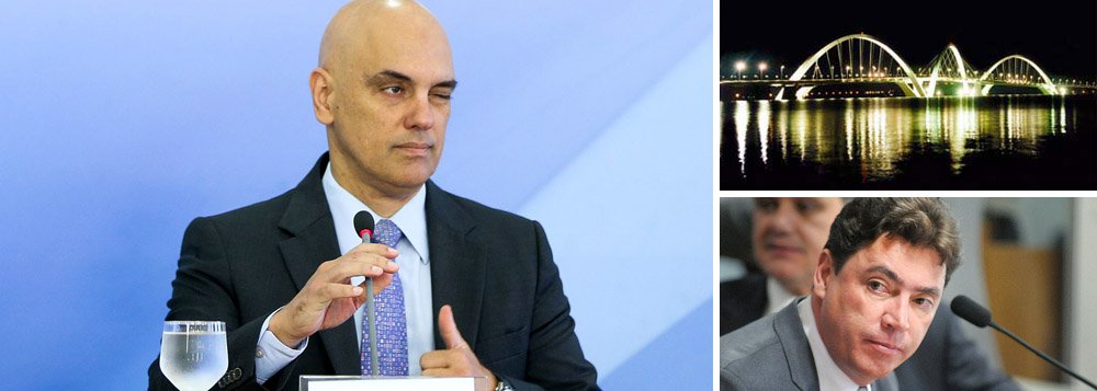 Indicado de Michel Temer ao STF foi recepcionado em um jantar na chalana do senador Wilder Morais (PP-GO), ancorada no Lago Paranoá; outros seis senadores participaram do encontro; segundo o jornalista Luís Costa Pinto, durante o rega-bofe, o senador alagoano Benedito de Lira quis saber se, uma vez ministro do Supremo, Alexandre de Moraes iria esnobar parlamentares como outros já fazem na Corte, recebendo-os protocolarmente no Salão Branco, ou se daria a detentores de foro privilegiado a atenção que uma audiência reservada mereceria; "A curiosidade de Benedito de Lira foi satisfeita com uma resposta que o agradou. Houve alívio a bordo"