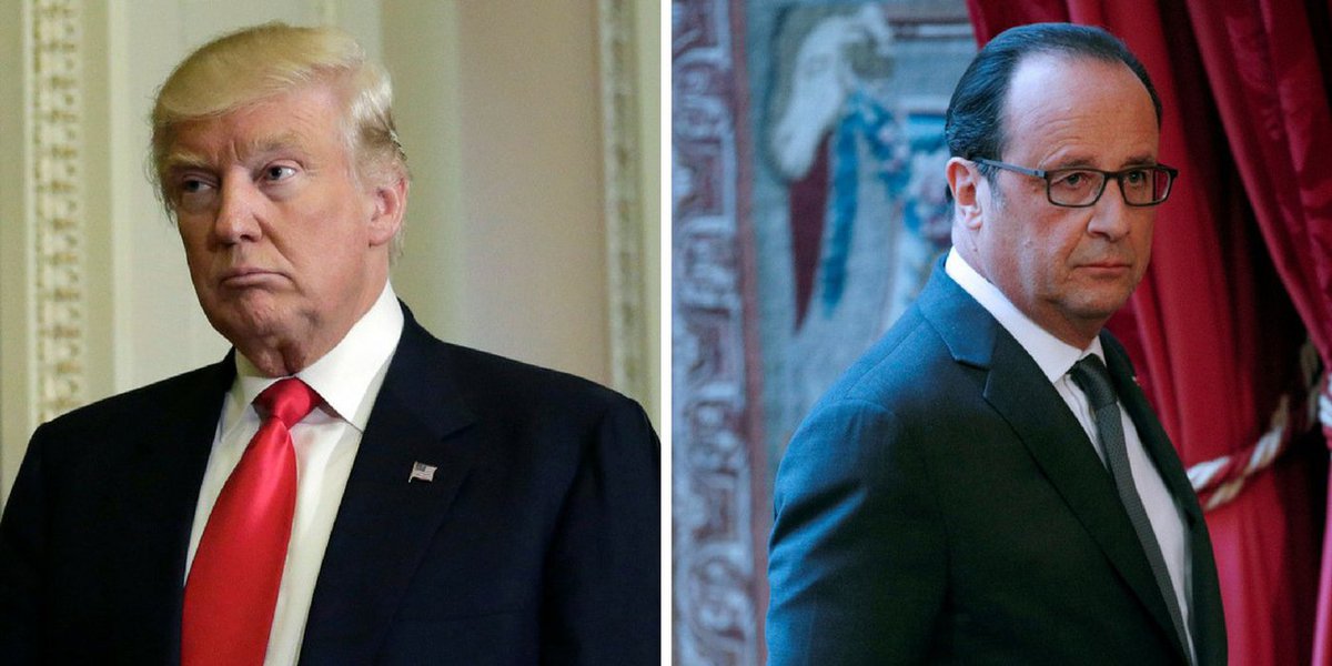 Durante o Salão da Agricultura de Paris, o presidente da França, François Hollande, respondeu à provocação do presidente norte-americano, Donald Trump, que afirmou na véspera que "Paris não é mais Paris"; o chefe da Casa Branca fez a declaração citando um suposto amigo, que "não coloca mais os pés" na capital francesa devido à política de imigração do presidente socialista, que seria muito permissiva, na opinião do republicano; "Pelo menos aqui não há armas circulando nas ruas", disse Hollande; "Infelizmente temos o terrorismo e devemos lutar juntos contra esse problema"