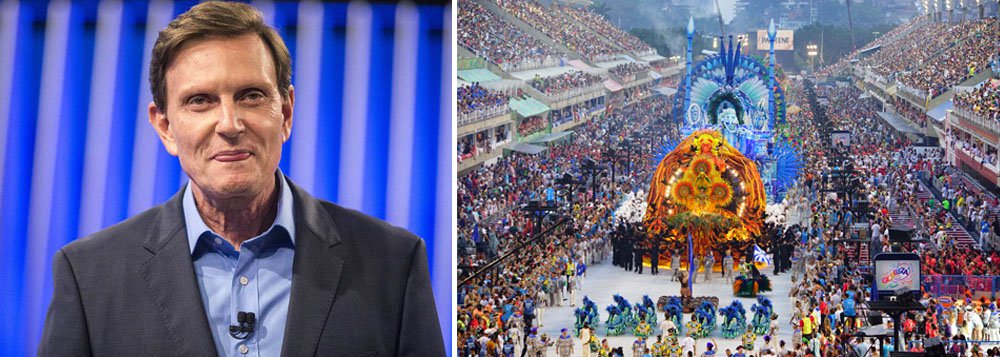 A abertura do carnaval mais importante do mundo não contou com a presença, no Rio de Janeiro, do prefeito Marcelo Crivella (PRB), neste domingo (26), o que significou a quebra de uma tradição; isso já havia ocorrido na sexta-feira (24), quando Crivella não participou da entrega das chaves da cidade ao Rei Momo; o prefeito do Rio é Bispo licenciado da Igreja Universal do Reino de Deus, que é contra a participação de seus fiéis no carnaval