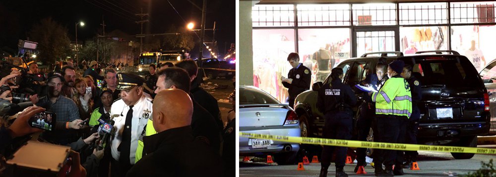 Um homem aparentemente sob efeito de álcool e outras substâncias avançou com sua caminhonete contra uma multidão que participava do Mardi Gras, desfile tradicional de carnaval em Nova Orleans, cidade no estado da Louisiana, sul dos Estados Unidos; pelo menos 28 pessoas ficaram feridas, 12 delas em estado grave; o chefe de polícia local, Michael Harrison, informou que o condutor foi detido