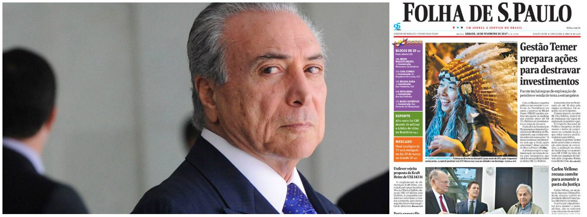 Reportagem principal da edição deste sábado do jornal diz que Brasil "tem inflação e os gastos públicos sob controle", quatro dias depois da divulgação de um estudo do Credit Suisse, que aponta que o rombo nas contas do setor público brasileiro só perderá para o Venezuela entre 2015 e 2018; de acordo com o estudo, sem impostos, o Brasil não poderá controlar a dívida