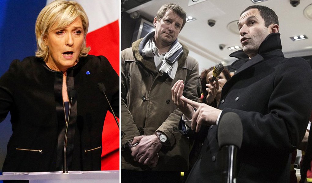 Candidatos à Presidência da França Benoît Hamon, do Partido Socialista, e Jean-Luc Mélenchon, do movimento de esquerda França Insubmissa, descartaram nesta segunda-feira, 27, uma candidatura única da esquerda francesa para fazer frente à ultradireitista Marine Le Pen nas eleições marcadas para o fim de abril; "A 50 dias do primeiro turno, não é possível sanar as diferenças que, por exemplo, nos separam em torno de temas essenciais como a questão da União Europeia", disse  Mélenchon, acrescentando que ele e Hamon decidiram prosseguir com suas candidaturas próprias e acordaram "um código de respeito mútuo durante a campanha"