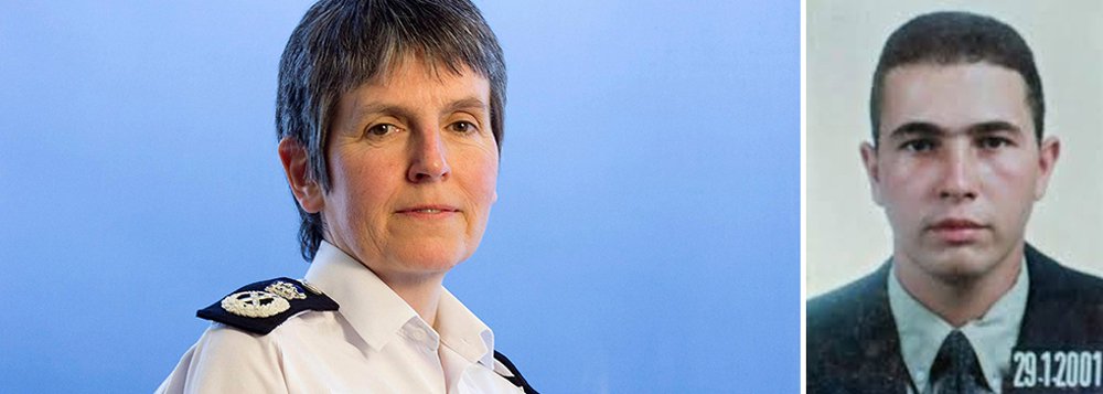 Reino Unido nomeou a Cressida Dick, mais conhecida por ter chefiado a operação que levou à morte do brasileiro inocente Jean Charles, como a primeira mulher a comandar a força policial de Londres, em seus 188 anos de história; Cressida Dick, de 56 anos, se torna a oficial mais importante do país, chefiando uma força de cerca de 43 mil policiais e controlando um orçamento de mais de 3 bilhões de dólares; "Estou empolgada e honrada. Esta é uma grande responsabilidade e uma oportunidade incrível", disse Cressida, que vinha trabalhando para o gabinete de Relações Exteriores do Reino Unido após deixar a força de Londres em 2015