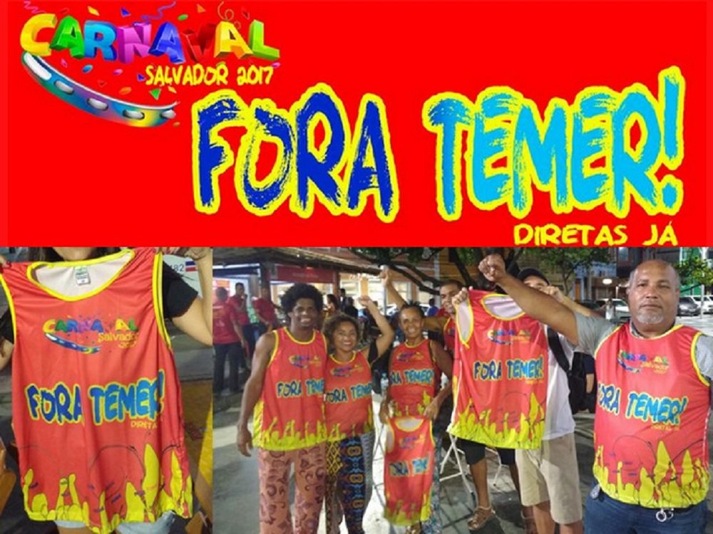 O ‘presidente’ sem povo está acuado pelo coro de quem nunca se resignou à manipulação midiática. É empurrar, que ele cai. Pra que o ano não comece só após o carnaval de 2018, empurre