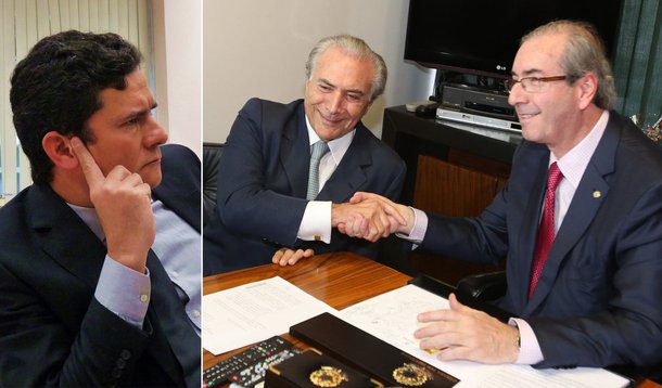 Para o colunista Alex Solnik, ao vetar as perguntas do deputado cassado Eduardo Cunha (PMDB) para sua testemunha de defesa e ex-aliado Michel Temer, o juiz Sergio Moro se utilizou de "dois presos, duas medidas" no âmbito da Lava Jato; "Antes de ser preso, Eduardo Cunha era o maior vilão do Brasil. A comparação mais bondosa que se fazia dele era com o mau caráter do seriado 'House of Cards'. (...) No entanto, bastou ir para o xilindró para ele sair das manchetes", diz Solnik; "Não é mais nem o caso de discutir se Moro está ou não está blindando Temer, isso ficou demonstrado quando ele censurou perguntas de Cunha que comprometem o governo atual em vez de, como um juiz soberano, permitir que a população conheça as entranhas do poder que é por ela sustentado"