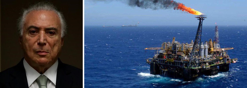 "Depois de liberarem a operação do Pré-Sal para as empresas estrangeiras, acabando com a participação mínima da Petrobras nos blocos exploratórios, agora reduziram em 50% a exigência de conteúdo local para a contratação de equipamentos e serviços pela indústria de petróleo", diz nota da Federação Única dos Petroleiros; "As multinacionais sempre deixaram claro que queriam se apropriar não só do Pré-Sal, como de toda a sua cadeia produtiva"; eis o legado de Temer