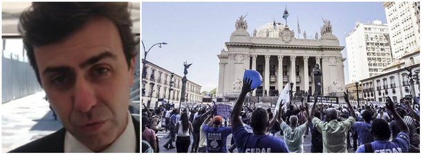 Em vídeo, o deputado estadual Marcelo Freixo (PSOL-RJ) rebate afirmação do governador Luiz Fernando Pezão de que os protestos de servidores ocorreram em frente à Alerj porque o PSOL estava por trás; "Governador, tem horas que é melhor ficar calado. O senhor deveria estar explicando por que é que o seu mandato, por que a sua eleição foi cassada", disse Freixo; o protesto ocorreu porque o governo "não pagou o salário dos servidores, dos pensionistas, e não pagou o 13º, por isso eles estão aqui na praça", lembrou o deputado; assista