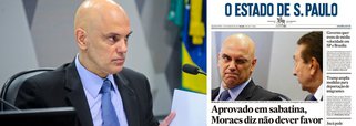 "Se inteligencia não fosse algo tão raro no Brasil de hoje, a capa do Estadão causaria no país o mesmo que provoca em todas as pessoas que entendem a vergonha que passamos neste país, consumado ontem e pronto para receber, hoje, o carimbo de autenticação", diz o jornalista Fernando Brito, do Tijolaço, sobre a aprovação de Alexandre de Moraes na CCJ do Senado; "É possível voltar a vencer, necessário mesmo. Mas a vergonha ficará, pelos tempos, na figura torpe que, por um quarto de século, dará ao nosso Supremo uma face lombrosiana", afirma