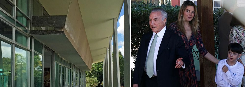A família Temer se mudou para o Palácio da Alvorada na última semana; uma das várias modificações por que passou o local, que é tombado pelo Instituto do Patrimônio Histórico e Artístico Nacional (Iphan), foi uma rede de proteção que alcança até o teto da sacada do primeiro andar do prédio, onde fica a área residencial, com o quarto de Michelzinho, que vai fazer 8 anos em maio