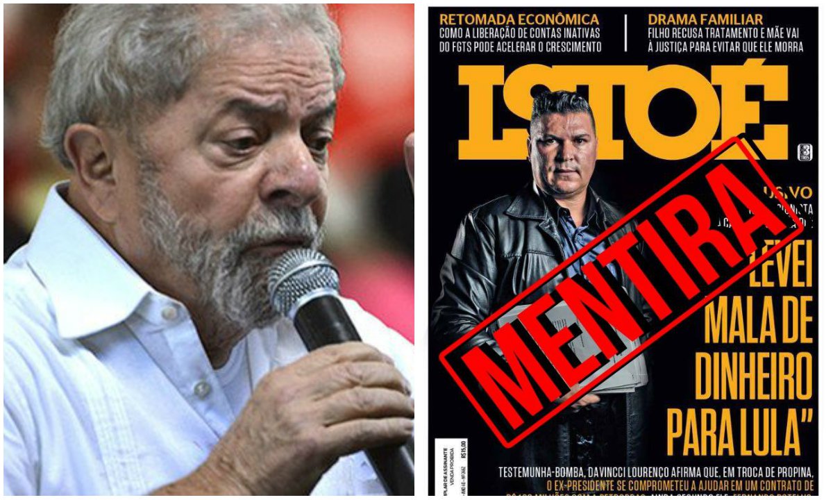 Equipe do ex-presidente responde capa da revista deste fim de semana, a qual chama de "difamação paga com recursos públicos que o governo diz estarem em falta"; nota destaca que "o novo governo federal corta na saúde, na educação, mas multiplica os recursos para uma revista mentirosa que ataca Lula porque ele aparece nas pesquisas vencendo a eleição de 2018"