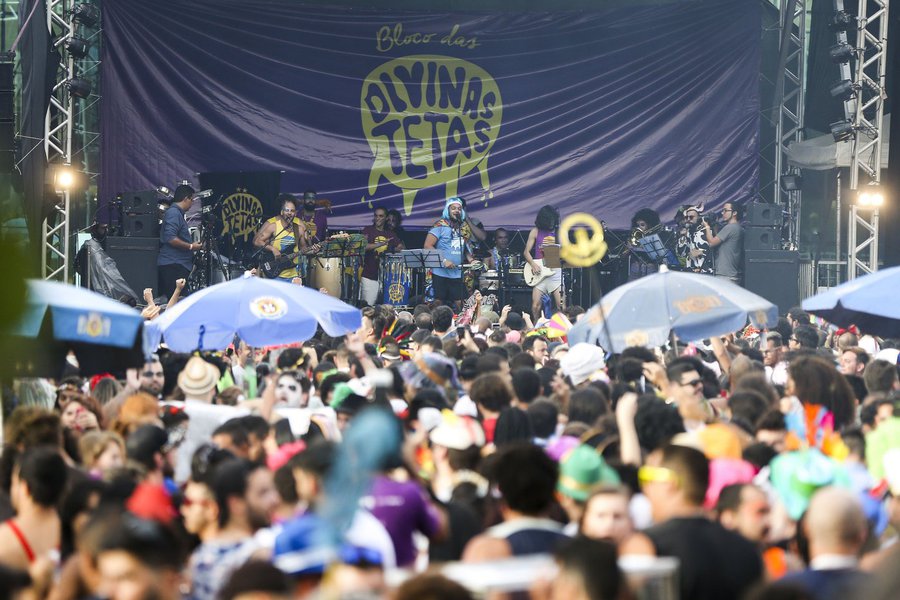 No segundo ano de carnaval em Brasília, o Bloco das Divinas Tetas espera reunir cerca de 20 mil foliões para dançar ritmos variados, entre eles músicas do movimento Tropicália de artistas como Caetano Veloso, Gilberto Gil, Tom Zé e Mutantes; "No ano passado, a festa atraiu mais de 10 mil pessoas, bem mais do que esperávamos, então, para este ano a estrutura já dobrou de tamanho", disse Aloísio Michael, vocalista do Divinas Tetas. Ele conta que, além dos ritmos da Tropicália, a banda toca maracatu, samba, rock e outros