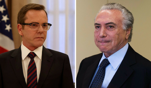 O jornalista Elio Gaspari ironiza o gosto de Michel Temer pela série "Sobrevivente Designado", em que um secretário assume o cargo de presidente dos EUA após a morte de toda a cúpula do governo americano, que começou a assistir por sugestão da primeira-dama; "Só o proverbial sangue-frio de Temer pode ter permitido que apreciasse um personagem cuja história é diametralmente oposta à sua. Kirkman nada teve a ver com o atentado que decapitou o governo americano. Quando o mundo acabou ele estava tomando uma cerveja e comendo pipocas. Temer foi instrumento essencial e ostensivo do processo que depôs Dilma Rousseff", comparou