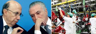 A economia brasileira foi destruída pelo golpe parlamentar de 2016; de acordo com dados do Banco Central, divulgados nesta quinta-feira, 16, a retração econômica produzida por Michel Temer e Henrique Meirelles foi ainda mais aguda, com queda de 4,55%; desastre do ano passado se soma ao de 2015, quando PMDB e PSDB se aliaram para promover a política do "quanto pior, melhor" para derrubar Dilma Rousseff; nesses dois anos em que o Brasil foi governado pelo golpismo, a economia encolheu 10% e demitiu 5 milhões de trabalhadores